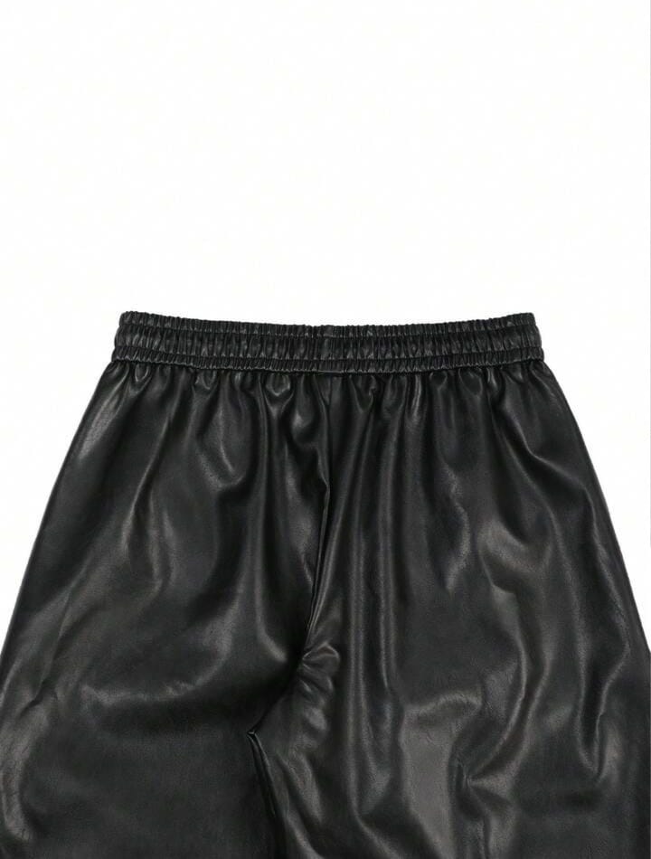 Men's PU Leather Trousers Pants, Baggy Trousers